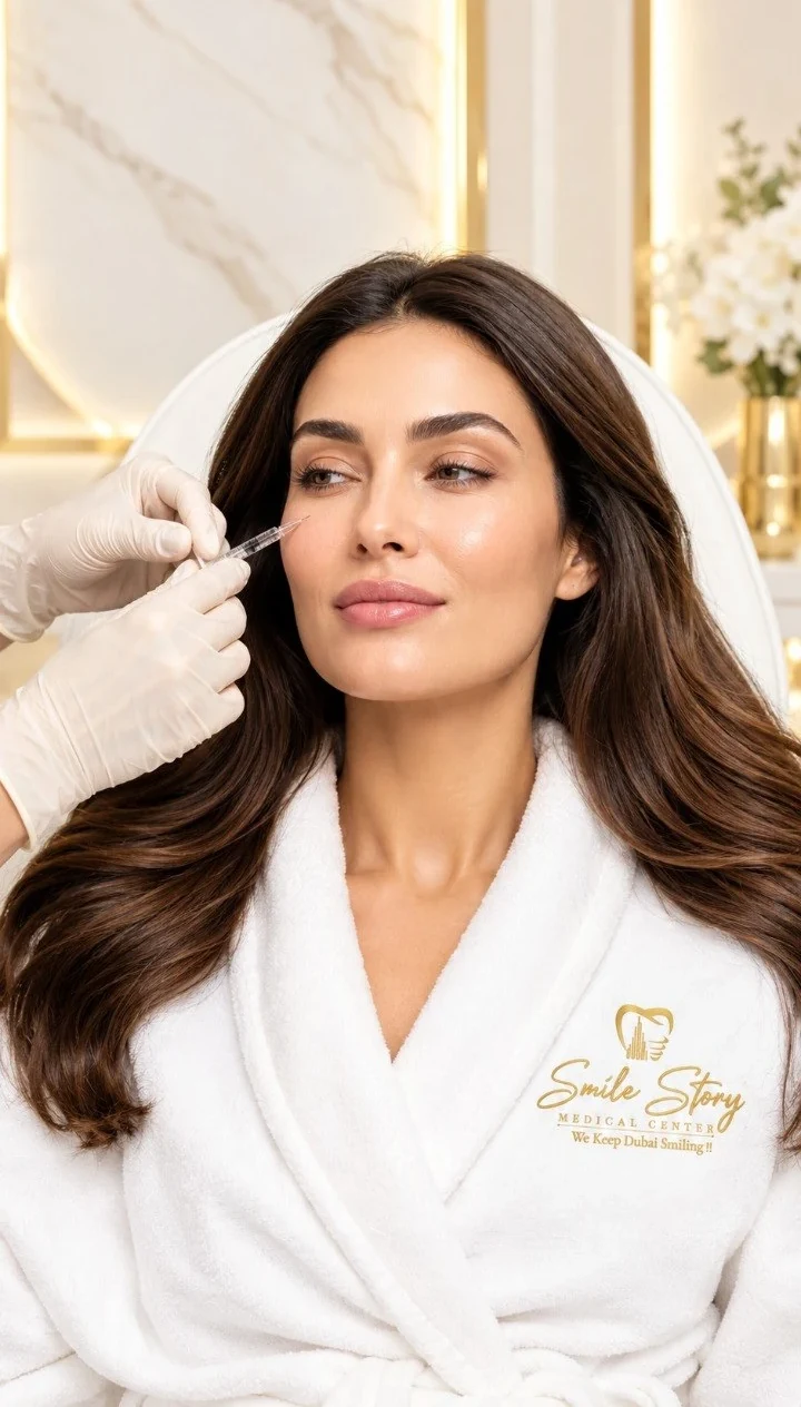 Facial treatment being performed at Smile Story Medical Center
